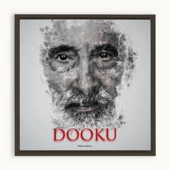 Christopher Lee as Count Dooku Ink Smudge Art Art Print