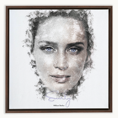 Emily Blunt Ink Smudge Style Art Print