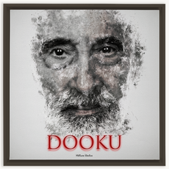 Christopher Lee as Count Dooku Ink Smudge Art Art Print