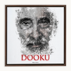 Christopher Lee as Count Dooku Ink Smudge Art Art Print