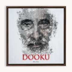 Christopher Lee as Count Dooku Ink Smudge Art Art Print