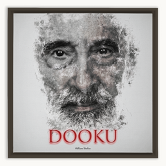 Christopher Lee as Count Dooku Ink Smudge Art Art Print