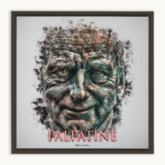 Ian McDiarmid as Palpatine Ink Smudge Style Art Print