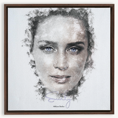 Emily Blunt Ink Smudge Style Art Print