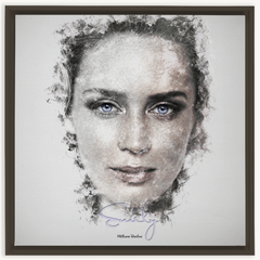Emily Blunt Ink Smudge Style Art Print