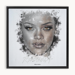 Rihanna Ink Smudge Style Art Print