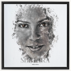 Shakira Ink Smudge Style Art Print