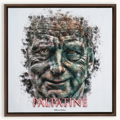 Ian McDiarmid as Palpatine Ink Smudge Style Art Print