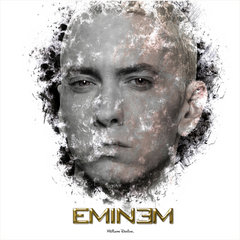 Eminem Ink Smudge Style Art Print