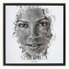 Shakira Ink Smudge Style Art Print