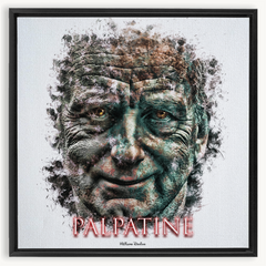 Ian McDiarmid as Palpatine Ink Smudge Style Art Print