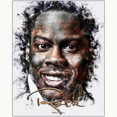 Chris Rock Ink Smudge Style Art Print