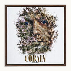 Kurt Cobain Ink Smudge Style Art Print