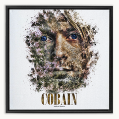 Kurt Cobain Ink Smudge Style Art Print