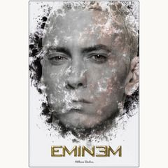 Eminem Ink Smudge Style Art Print