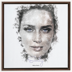 Emily Blunt Ink Smudge Style Art Print