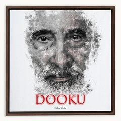 Christopher Lee as Count Dooku Ink Smudge Art Art Print