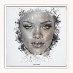 Rihanna Ink Smudge Style Art Print