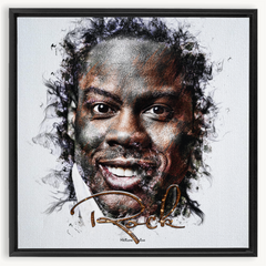 Chris Rock Ink Smudge Style Art Print