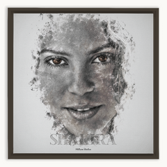 Shakira Ink Smudge Style Art Print