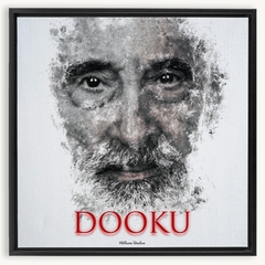 Christopher Lee as Count Dooku Ink Smudge Art Art Print