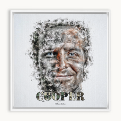 Bradley Cooper Ink Smudge Style Art Print