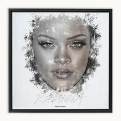 Rihanna Ink Smudge Style Art Print