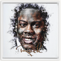 Chris Rock Ink Smudge Style Art Print