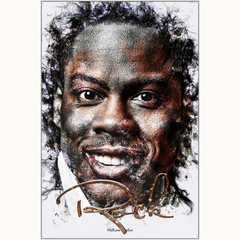 Chris Rock Ink Smudge Style Art Print