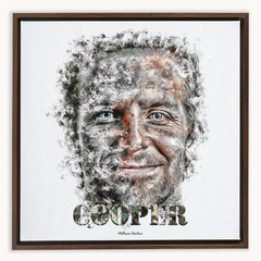 Bradley Cooper Ink Smudge Style Art Print