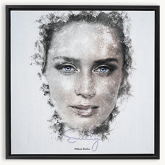 Emily Blunt Ink Smudge Style Art Print