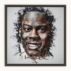 Chris Rock Ink Smudge Style Art Print