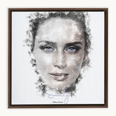 Emily Blunt Ink Smudge Style Art Print