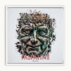 Ian McDiarmid as Palpatine Ink Smudge Style Art Print