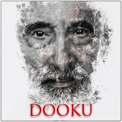 Christopher Lee as Count Dooku Ink Smudge Art Art Print