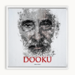 Christopher Lee as Count Dooku Ink Smudge Art Art Print