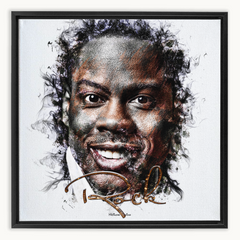 Chris Rock Ink Smudge Style Art Print