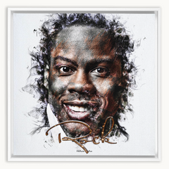 Chris Rock Ink Smudge Style Art Print