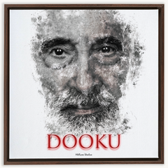 Christopher Lee as Count Dooku Ink Smudge Art Art Print