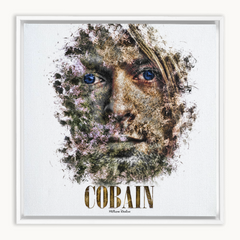 Kurt Cobain Ink Smudge Style Art Print