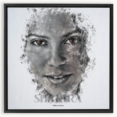 Shakira Ink Smudge Style Art Print