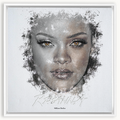 Rihanna Ink Smudge Style Art Print