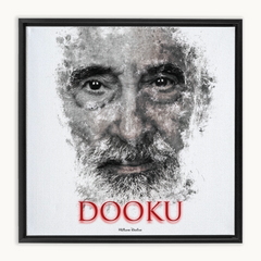 Christopher Lee as Count Dooku Ink Smudge Art Art Print