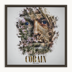 Kurt Cobain Ink Smudge Style Art Print