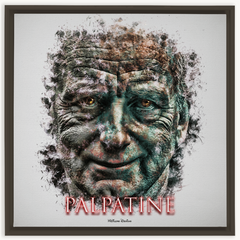 Ian McDiarmid as Palpatine Ink Smudge Style Art Print