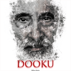 Christopher Lee as Count Dooku Ink Smudge Art Art Print