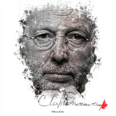 Eric Clapton Ink Smudge Style Art Print Giclee Prints / 30X30 Inch Satin Paper Artwork