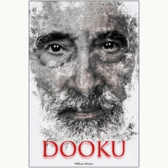 Christopher Lee as Count Dooku Ink Smudge Art Art Print