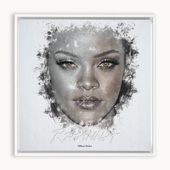 Rihanna Ink Smudge Style Art Print