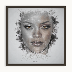 Rihanna Ink Smudge Style Art Print